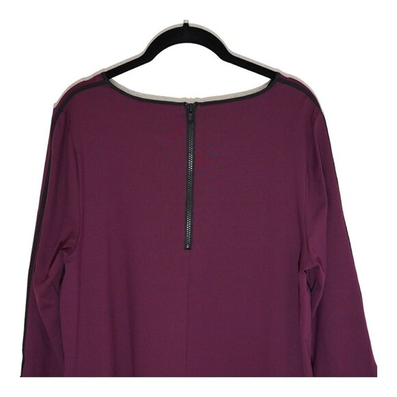 NWT‎ Cynthia Rowley Maroon Shift Dress Sz12 - Picture 9 of 10